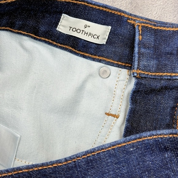 J.CREW Women's Size 27 9" Toothpick Stretch Skinny Blue Jeans High-rise Zip Fly - Picture 4 of 13